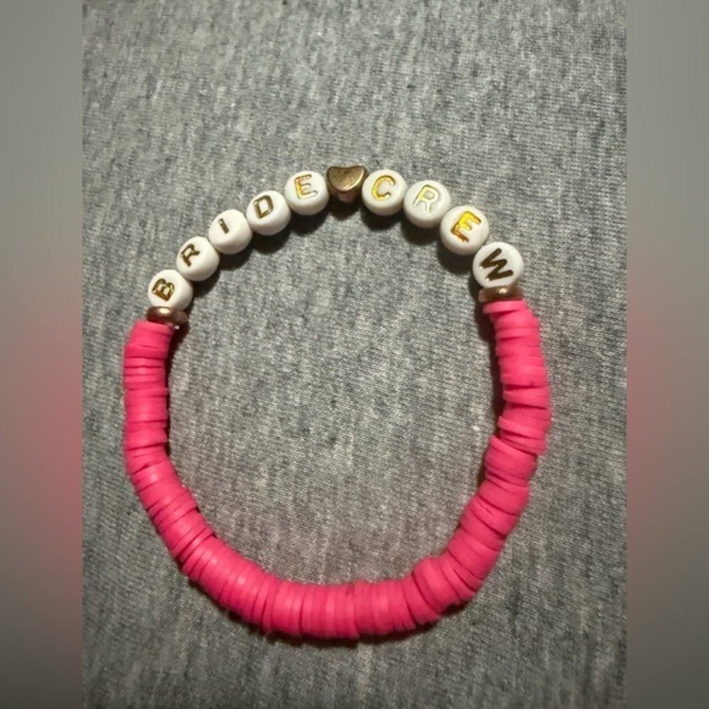 Pink Bride Crew Bracelet